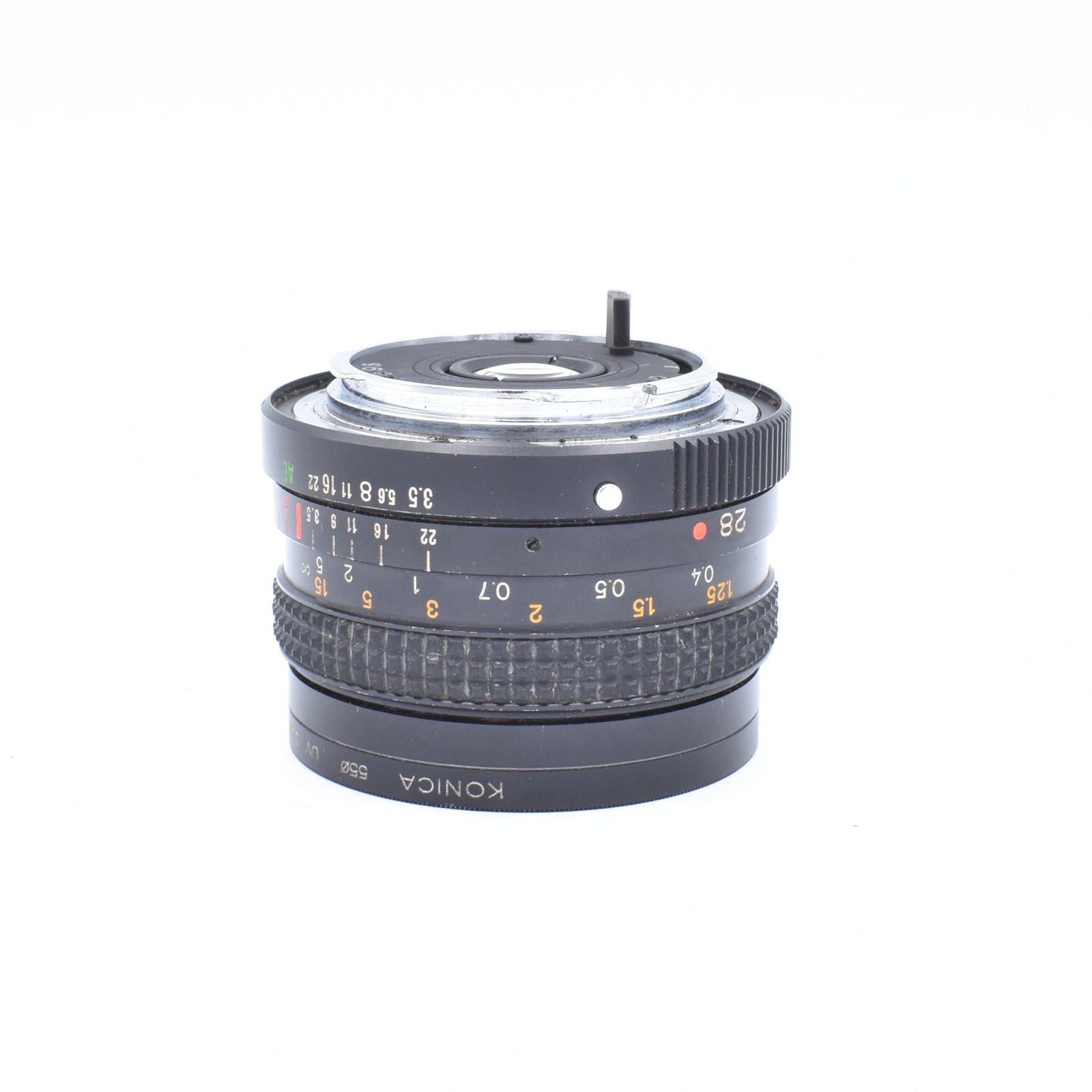 Konica 28mm F/3.5 Hexanon AE (F/22) AR Mount Lens (Parts/Repair)