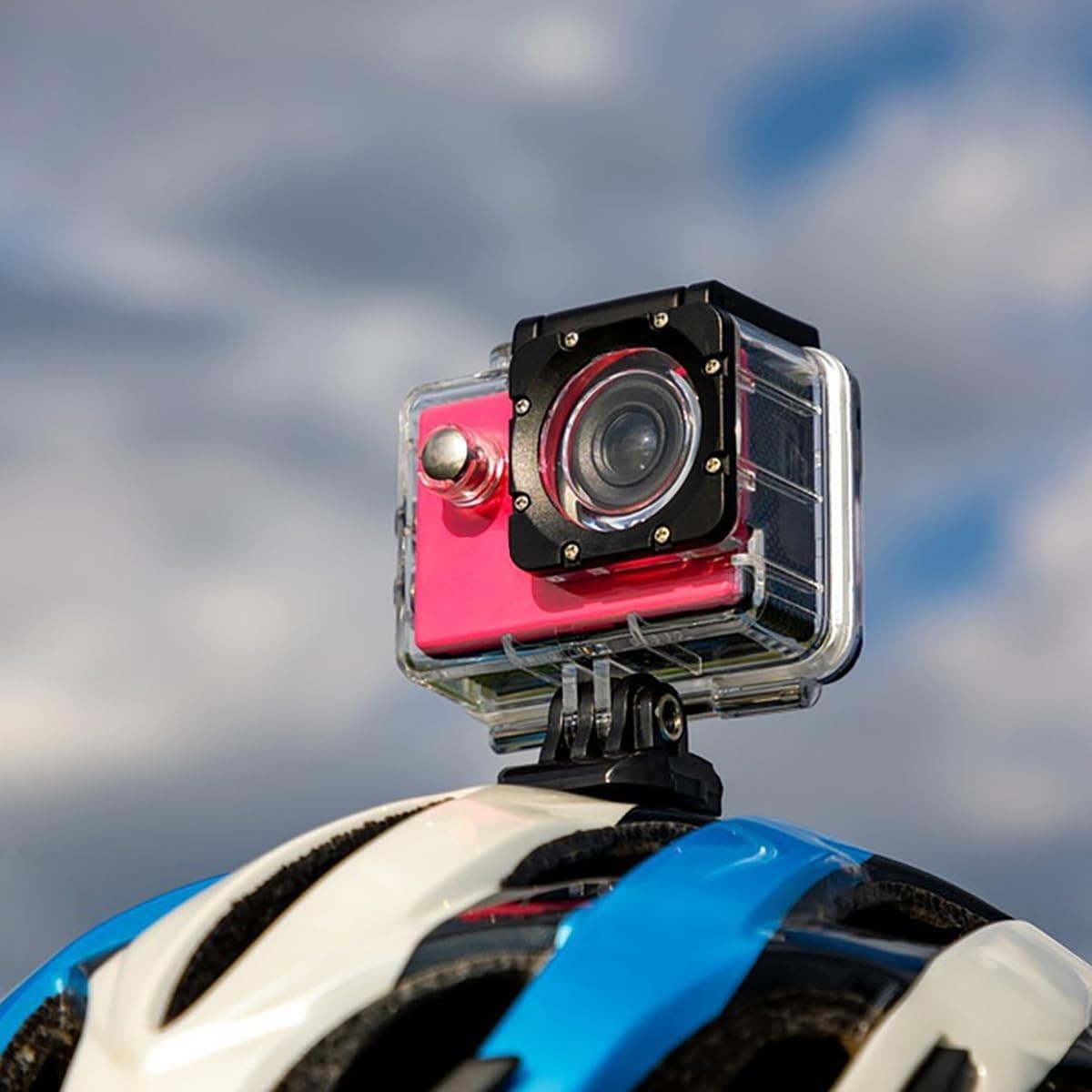 Flat & Curved Helmet Mounts – 10 Pack with Strong Adhesive for Action Cameras