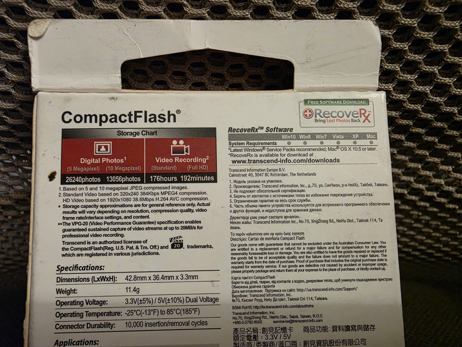 Brand New 64gb Transcend Speed 400x COMPACTFLASH CF Type I DSLR NIKON CANON