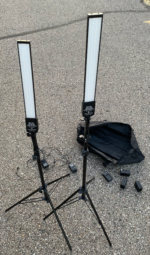 LED Video Light Battery Powered Photography Studio Light Kit