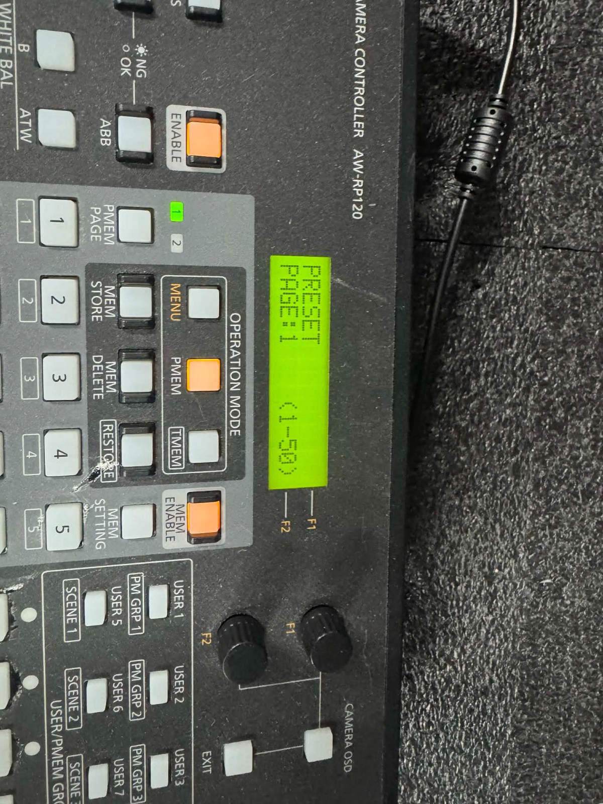 PANASONIC REMOTE PTZ IP NETWORK VIDEO CAMERA CONTROLLER AW-RP120 AW-RP120G