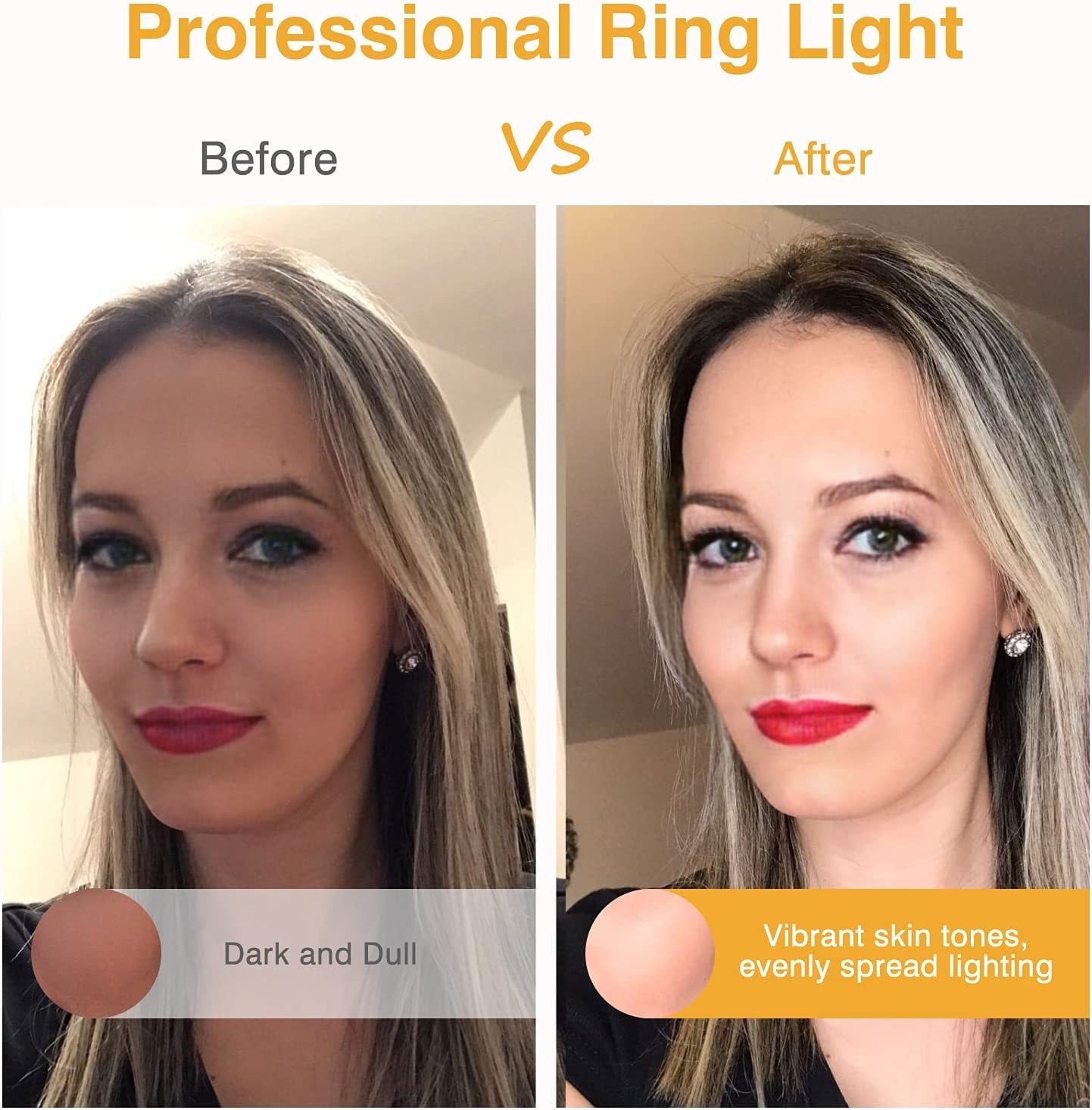 Clip on Ring Light, Rechargeable 60 LED Selfie Ring Light for Phone, Laptop, …