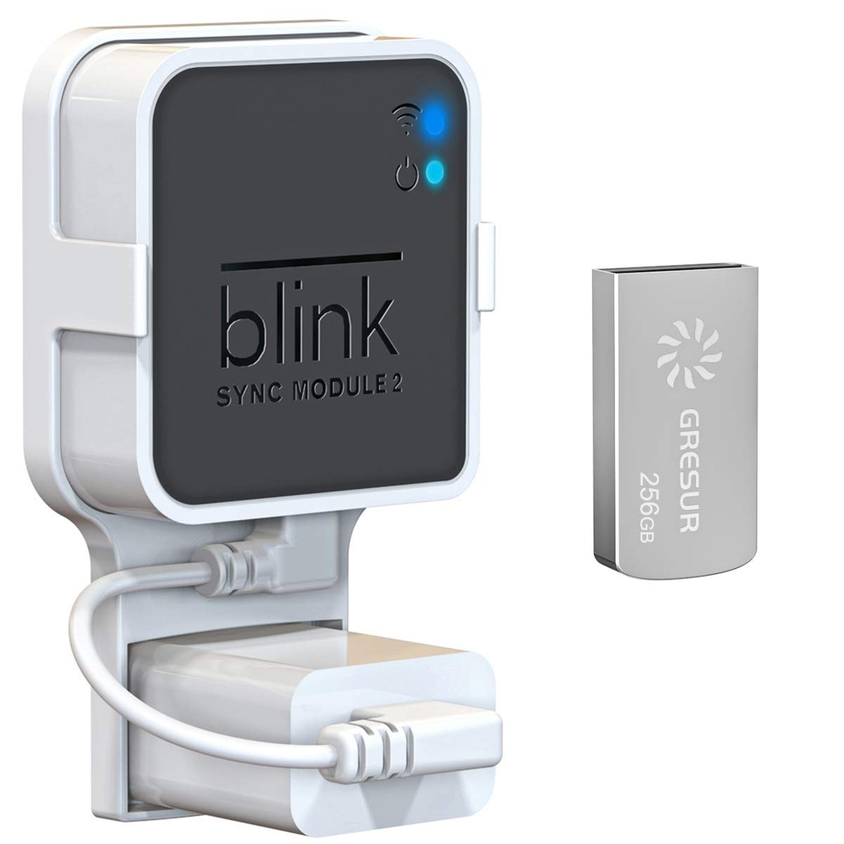 256GB USB Flash Drive for Local Video Storage with 256 GB (Pack of 1), White