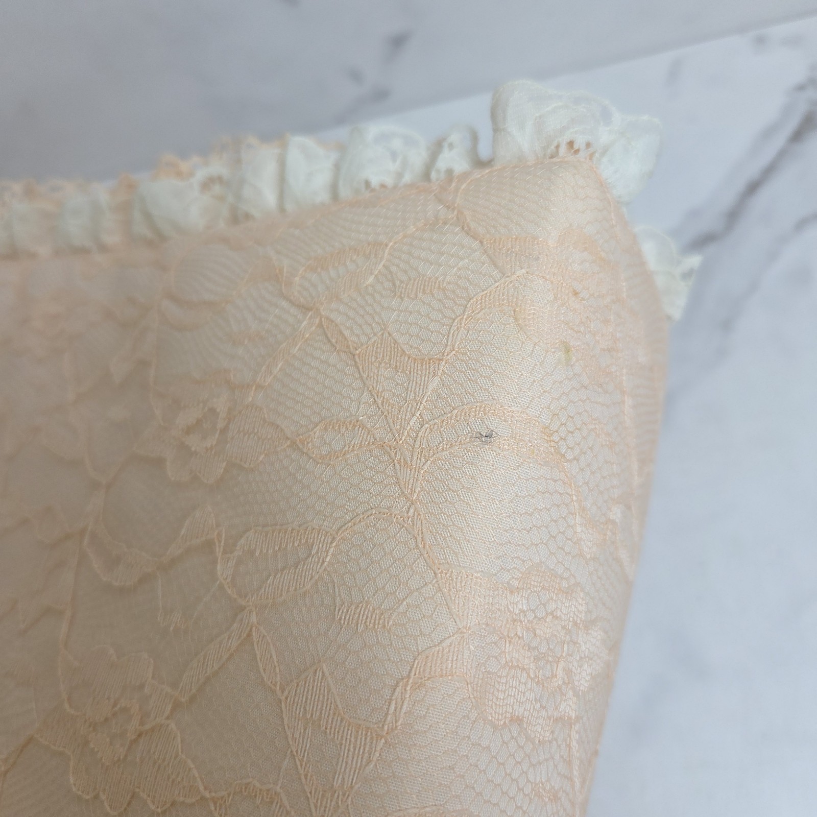 Vtg Fabric Lace Padded Floral Photo Album Scrapbooking 3 Ring Binder