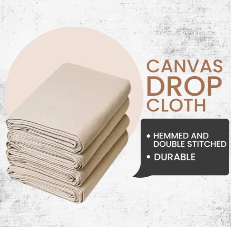 Heavy Duty Off White Canvas Photography Backdrop 12x15ft Seamless Studio Cloth