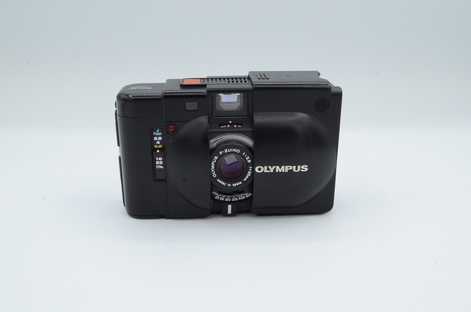 Olympus XA 35mm Film Compact Camera, Black, with 35mm F/2.8 F. Zuiko Lens