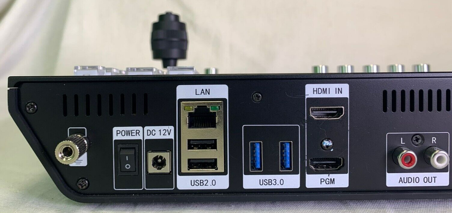 PTZCAM Switch N8 – 8 Channel NDI Switcher and PTZ Controller w/RTMP Streaming