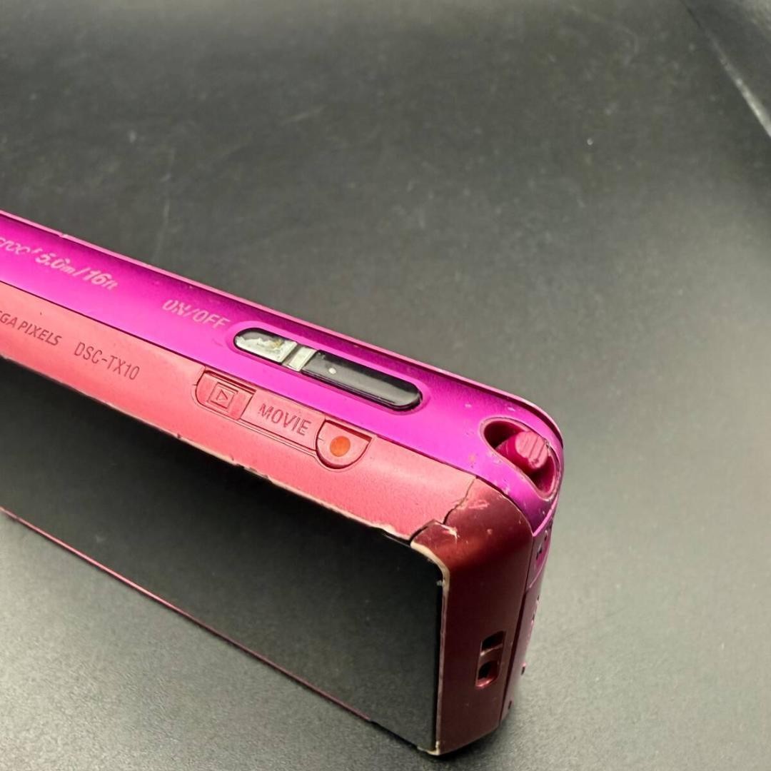Sony Cyber shot DSC-TX10 16.2MP 4x Waterproof Digital Camera Pink F/S From Japan
