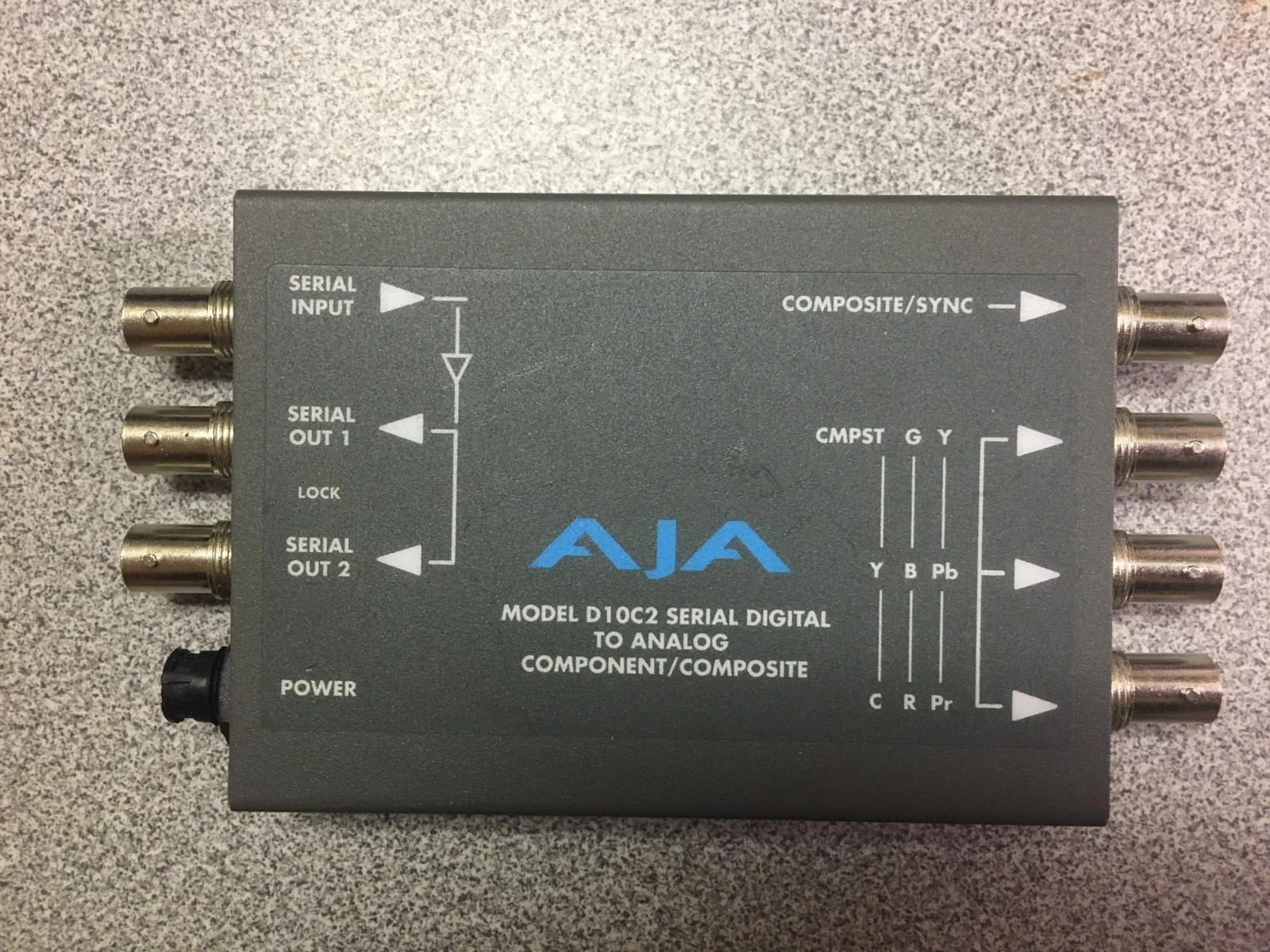 ONE (1) AJA D10C2 Serial Digital To Analog Component / Composite
