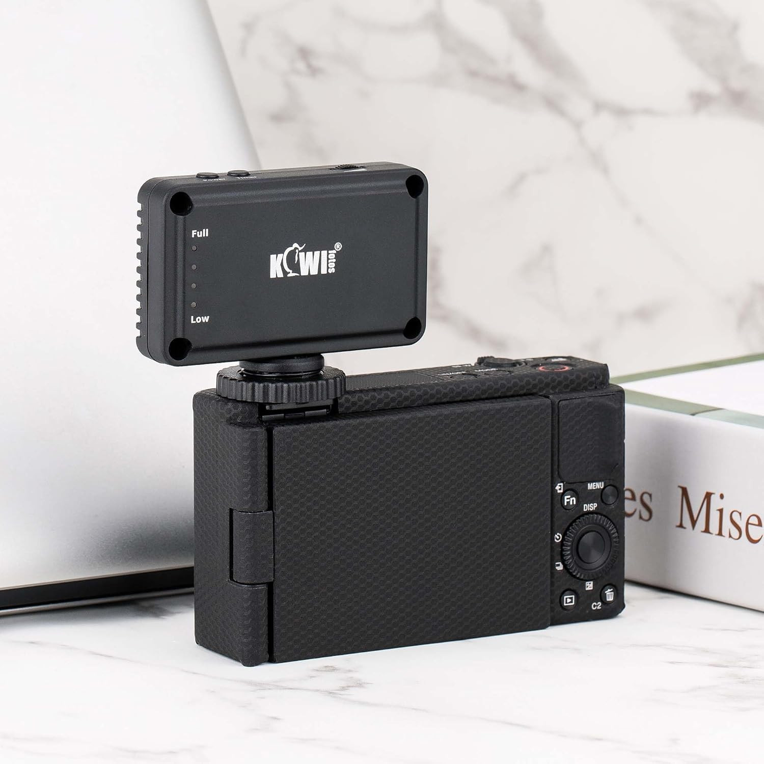 Mini LED Video Light for Sony ZV-1F ZV1F ZV-1 II ZV1 ZV-E10 II ZVE10 Canon Power
