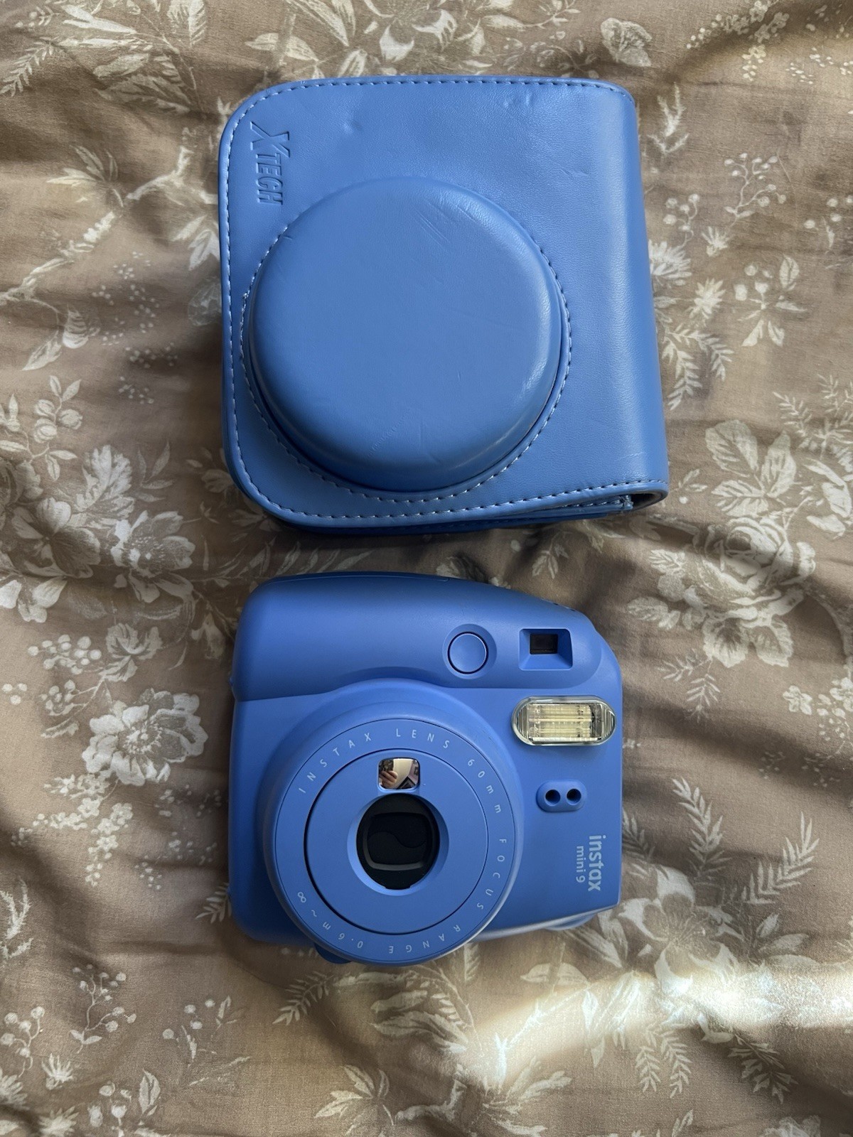Fujifilm Instax Mini 9 Blue Instant Film Camera with Matching Case