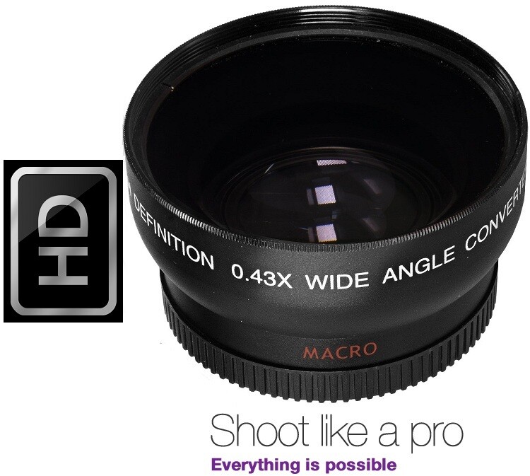 HD Wide Angle w/Macro Lens For Olympus Pen E-PL6 E-PL7 OM-D E-M5 E-M10 Mark II