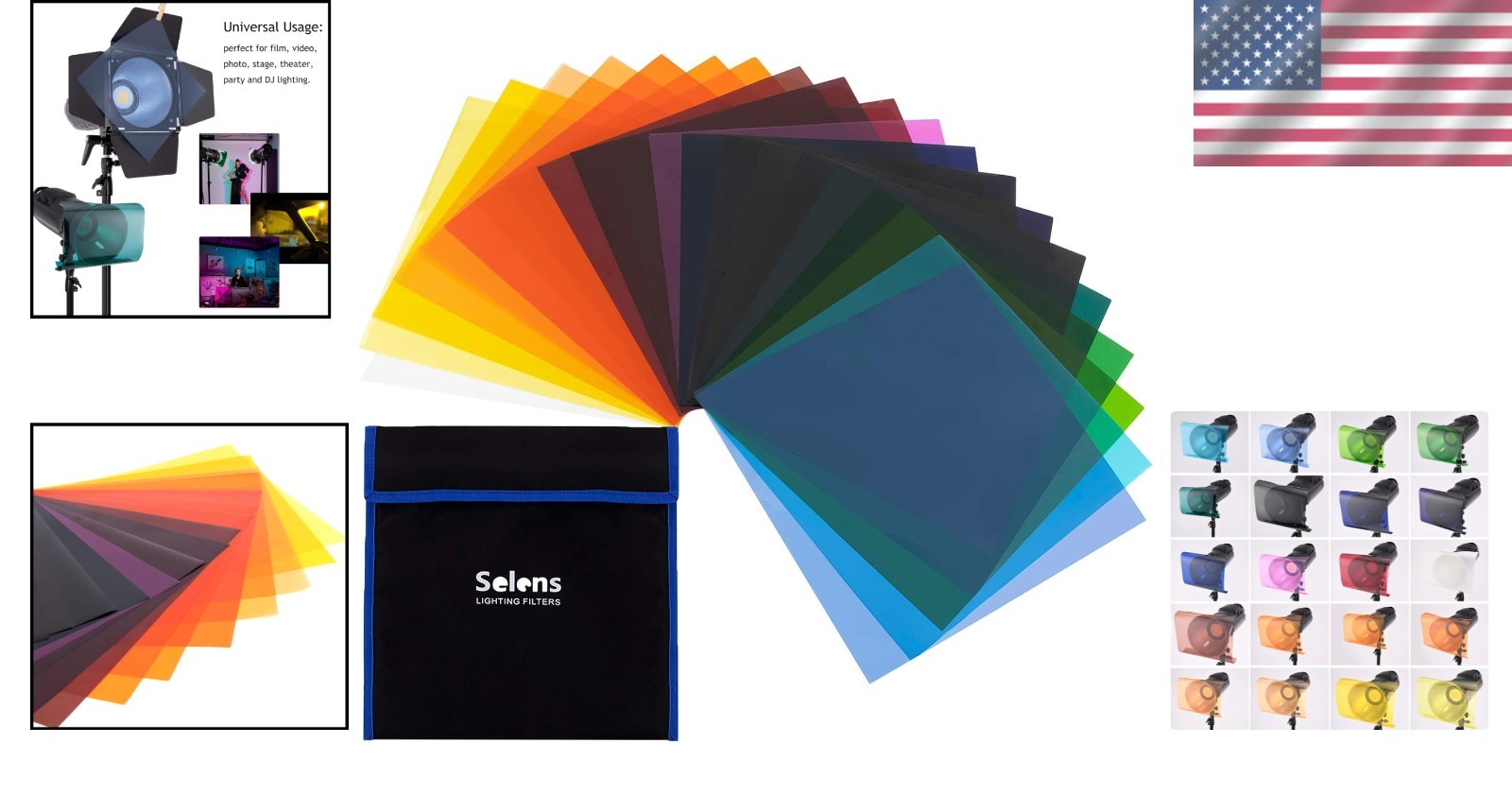 10×10 Photo Color Correction Kit, 20 Assorted Colors