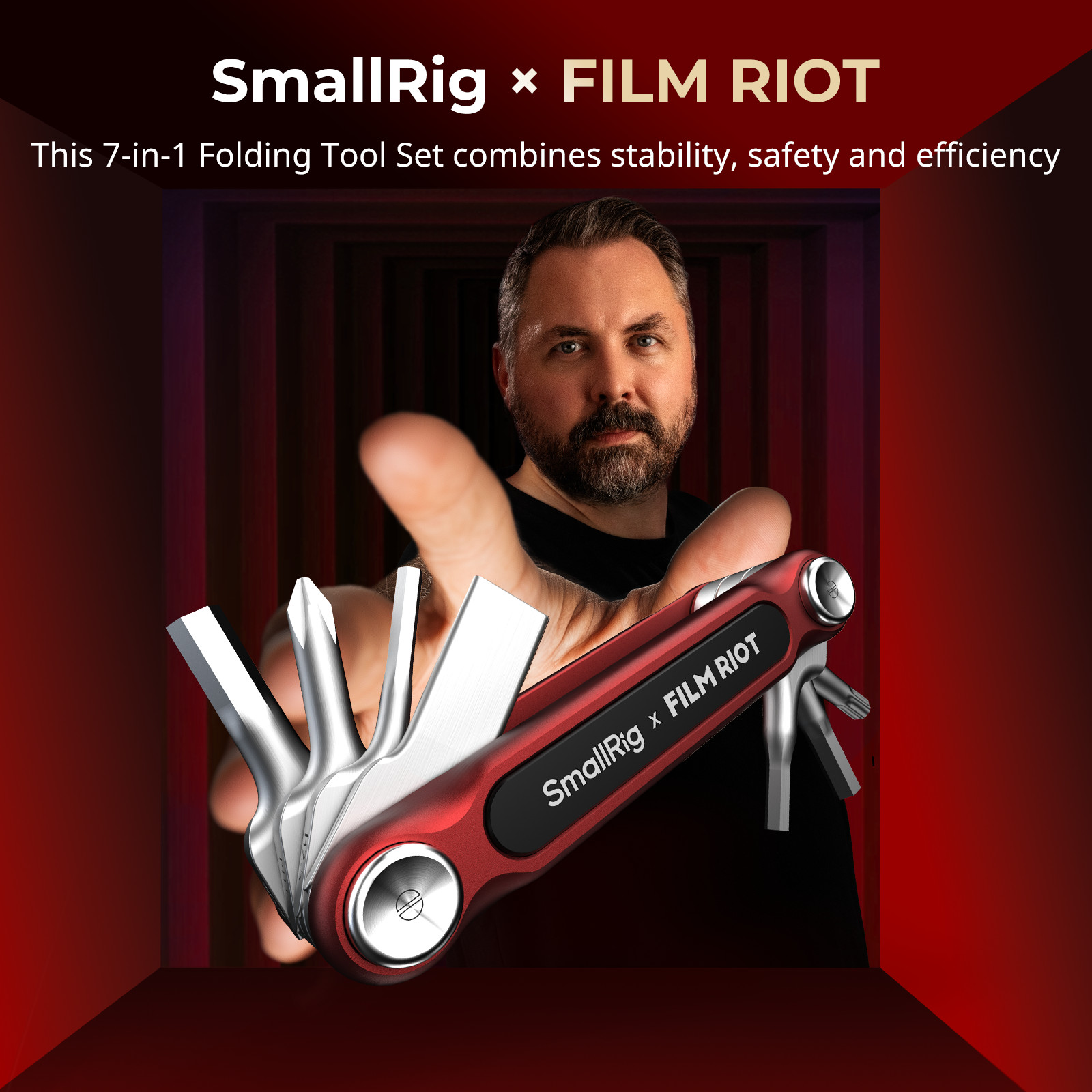 SmallRig x FILM RIOT 7-in-1 Folding Tool Set w/ Screwdrivers Hex Key Wrenches