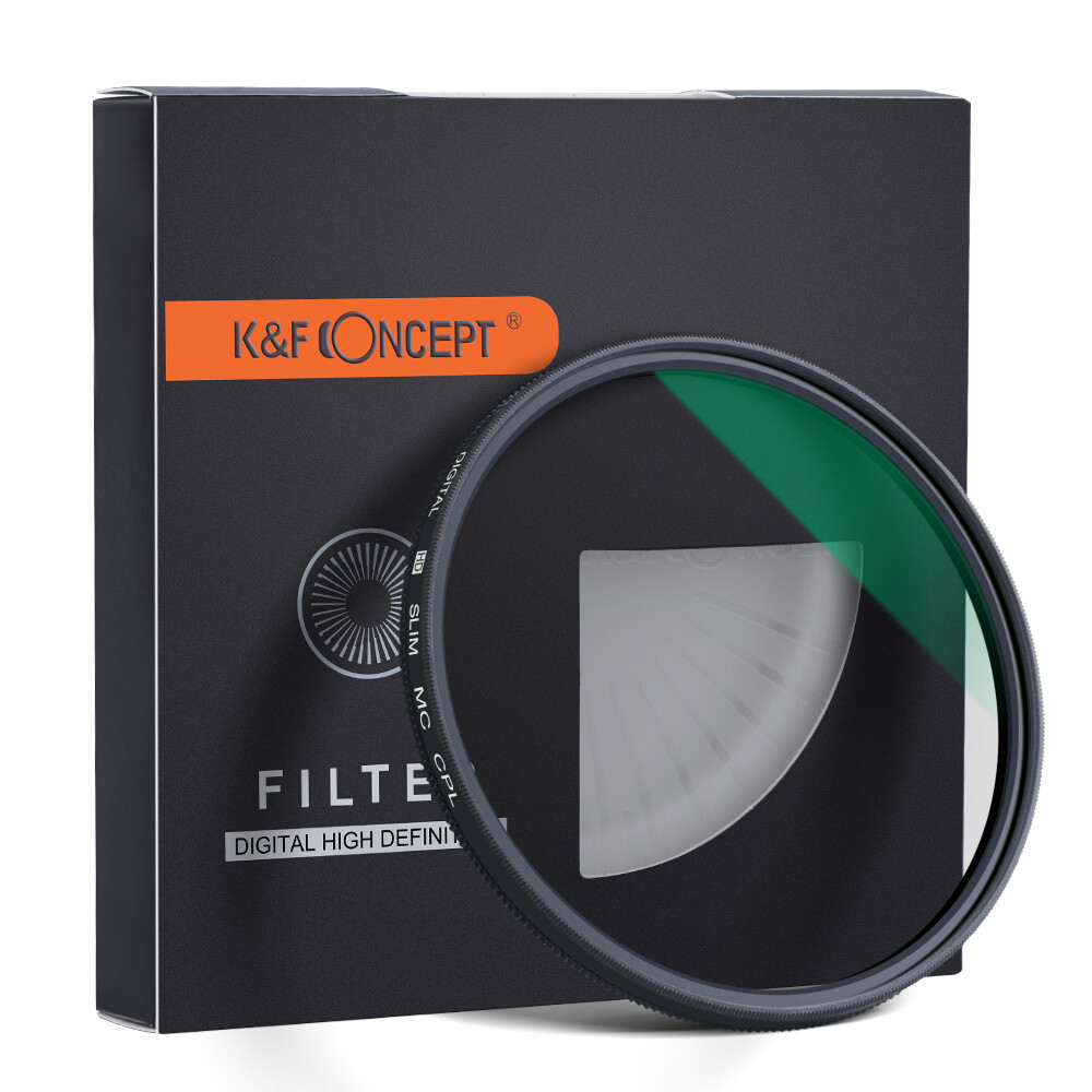 K&F Concept CPL Circular Polarizer Lens Filter slim 49 52 55 58 62 67 72 77 82mm