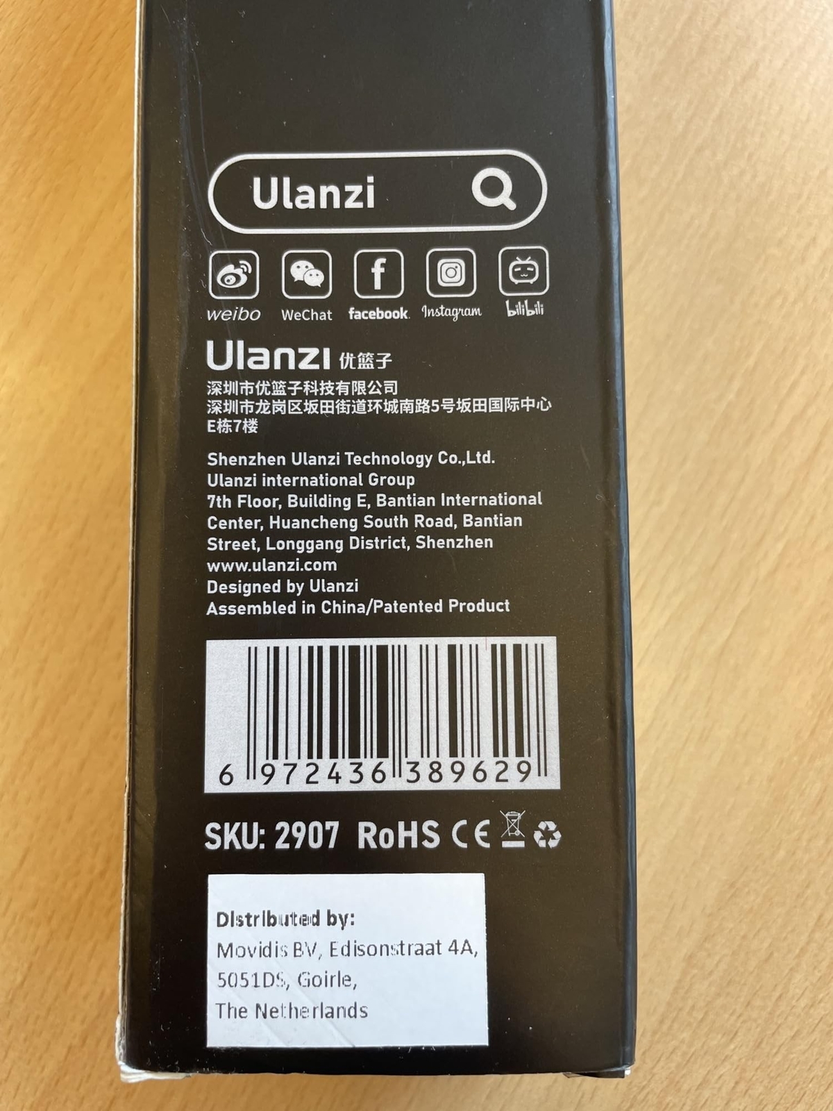 ULANZI VL119 Handheld Light Wand, 360° RGB LED Video Light Stick for Photog