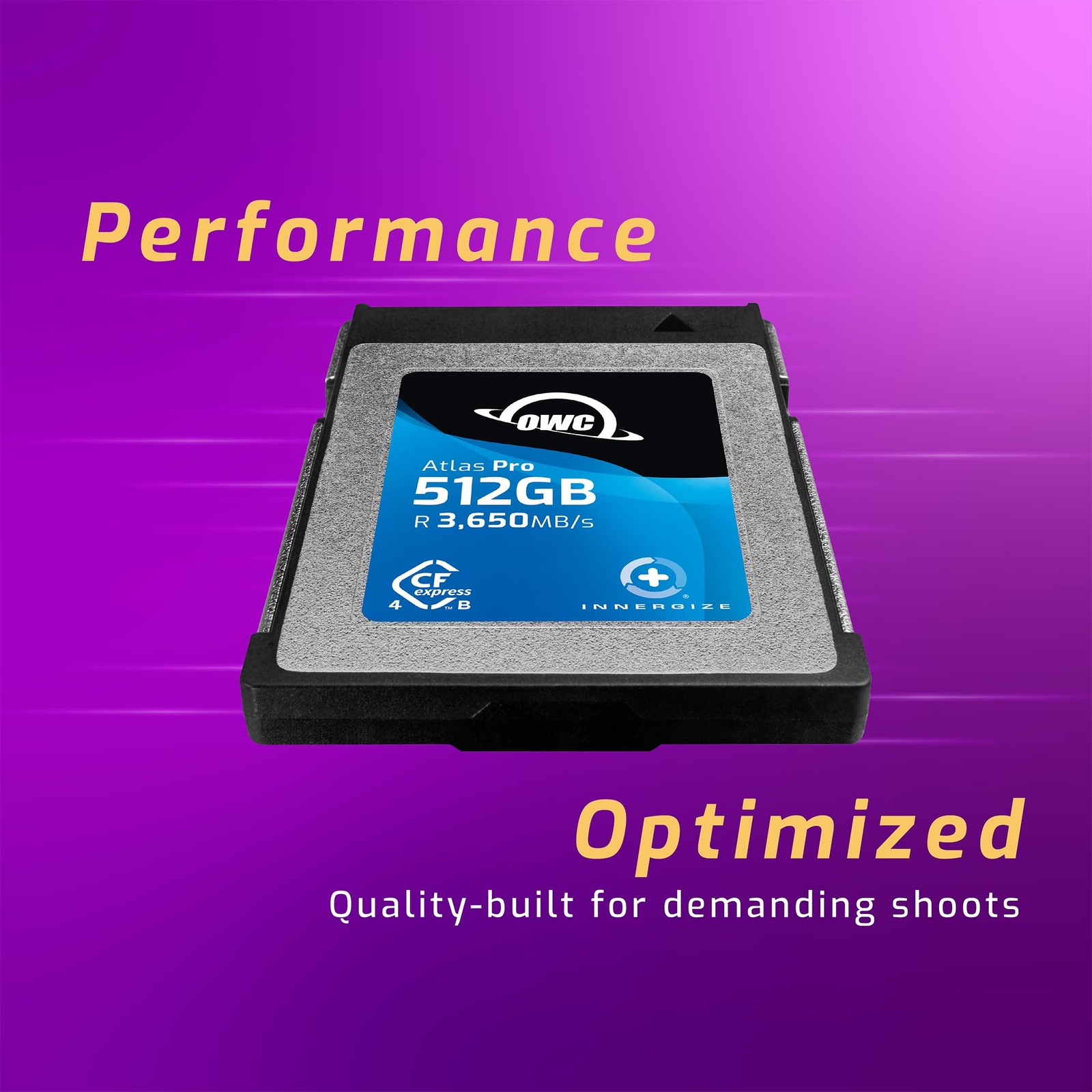 OWC 512GB Atlas Pro High-Performance CFexpress 4.0 Type B Memory Card