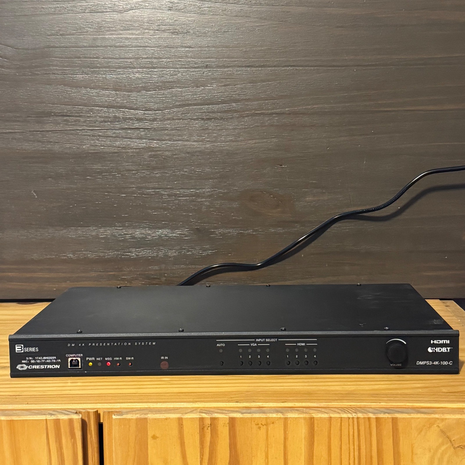 Crestron DMPS3-4K-100-C 3-Series Digital Media Presentation System 4K Switcher