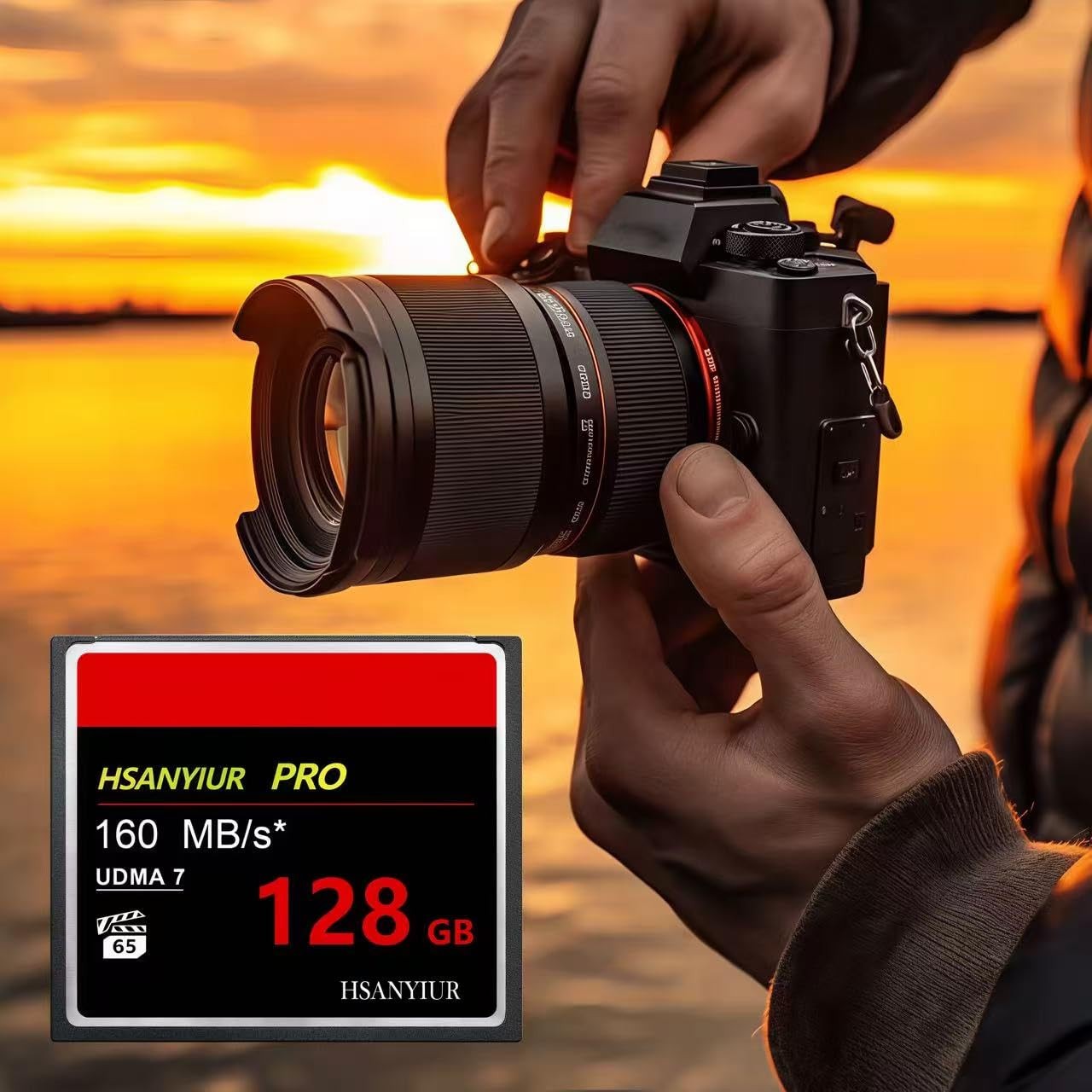 128GB UDMA Speed Up to 160MB/s,Original CF Card Memory Card