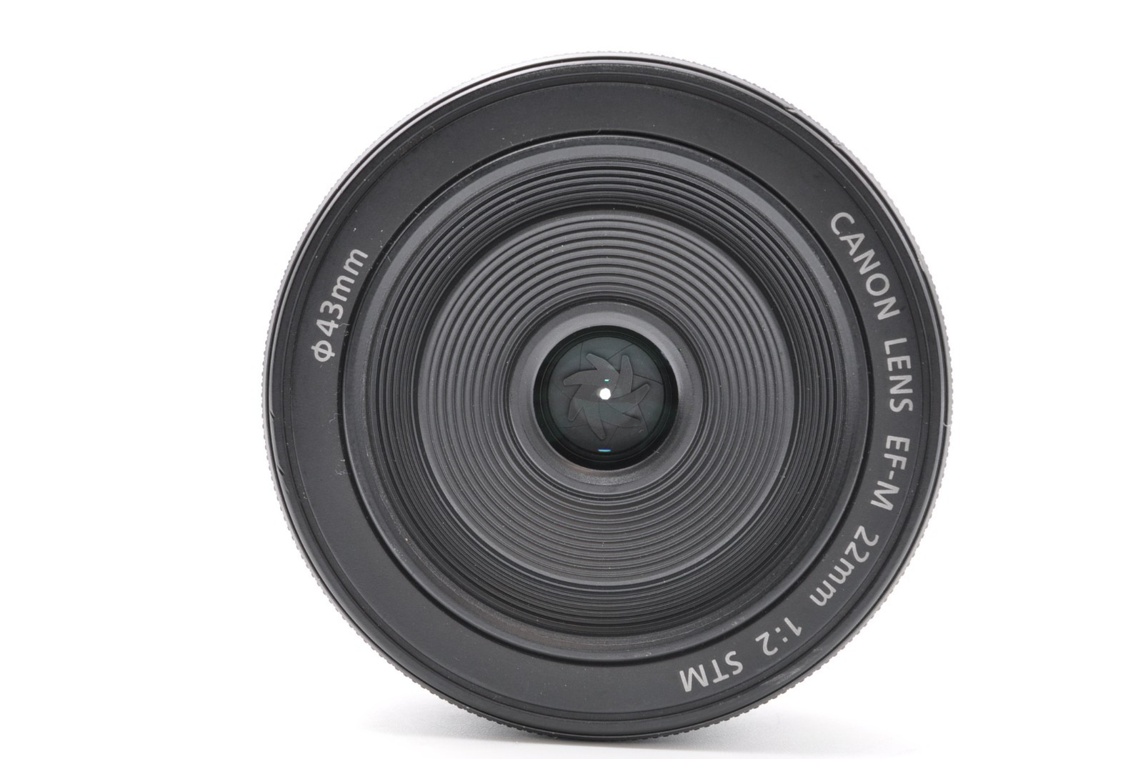 Near Mint Canon EF-M 22mm f/2 STM AF Lens Black EOS EF-M Mount w/ Caps