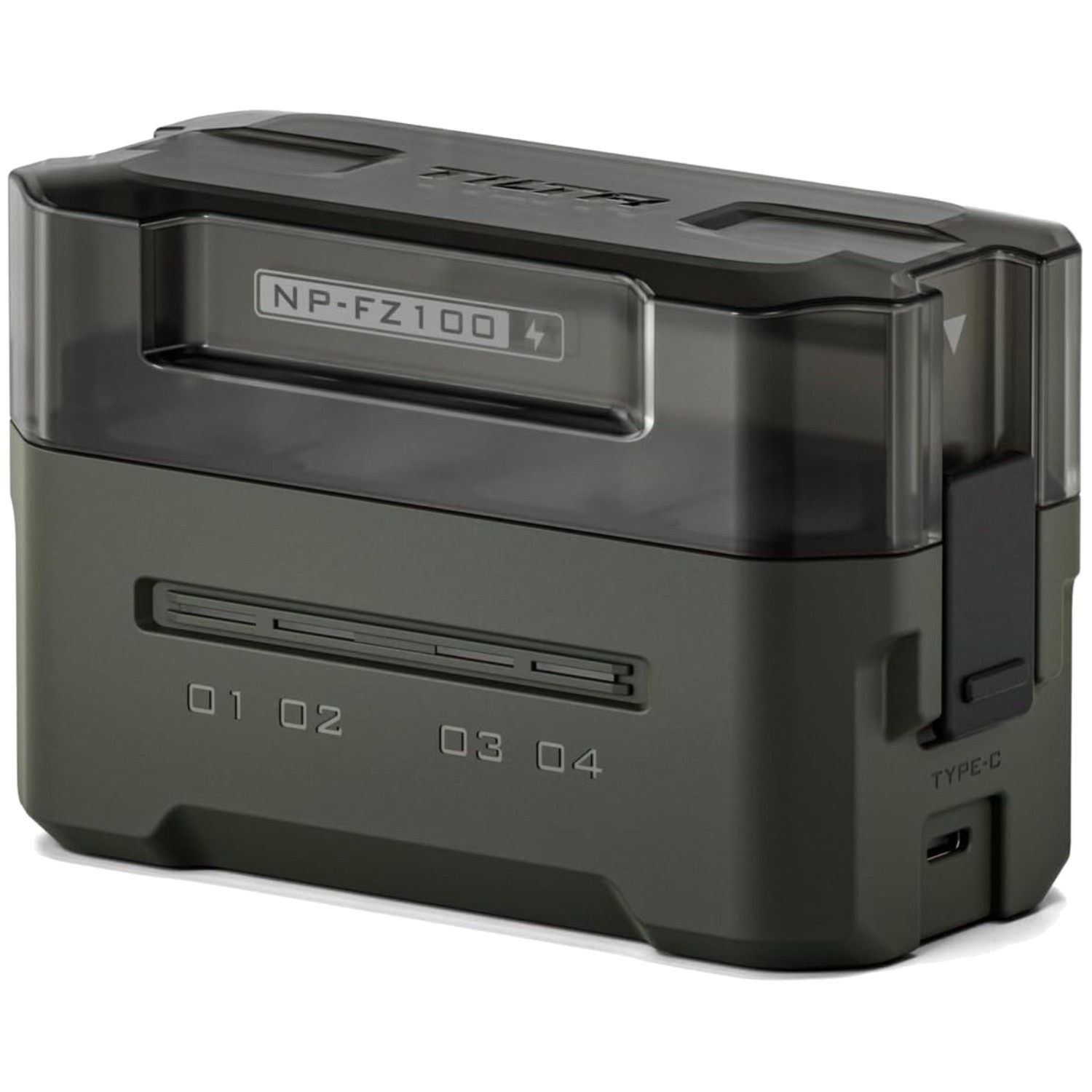 Green Portable NP-FZ100 Charger – 4 Batteries Simultaneously