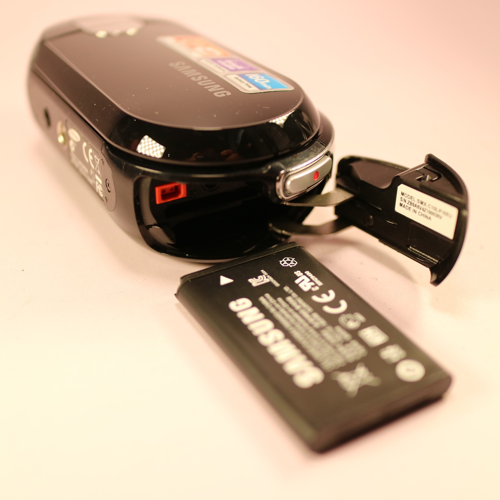 Samsung SMX-C10LP Handheld High Definition Camcorder Black Tested