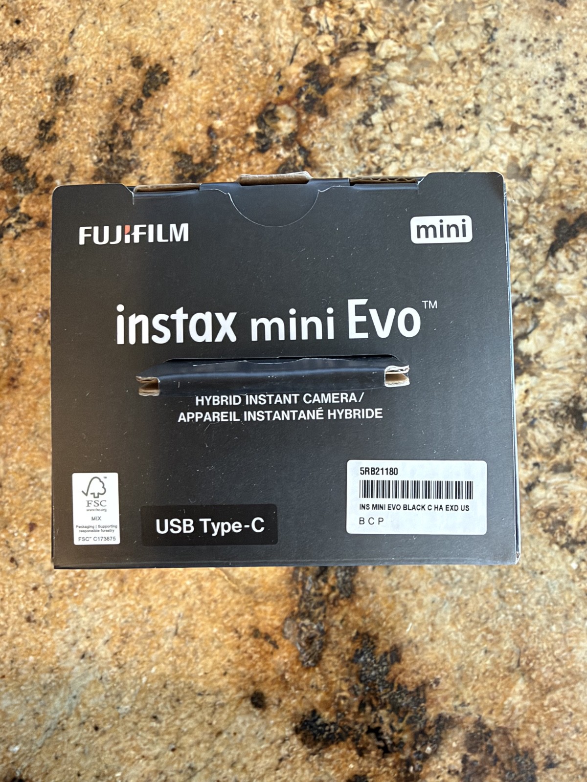 Brand New Fujifilm instax mini Evo Instant Film Camera – Black
