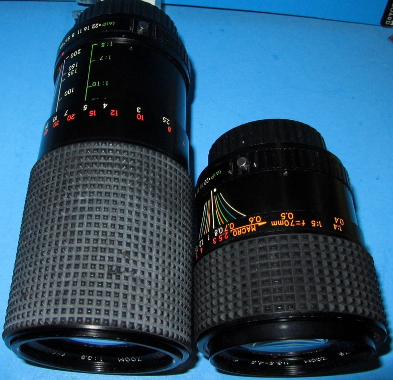 Lot of 2 PROSPEC 55mm MC AUTO ZOOM Camera Lenses See Photos Seller Guarantee