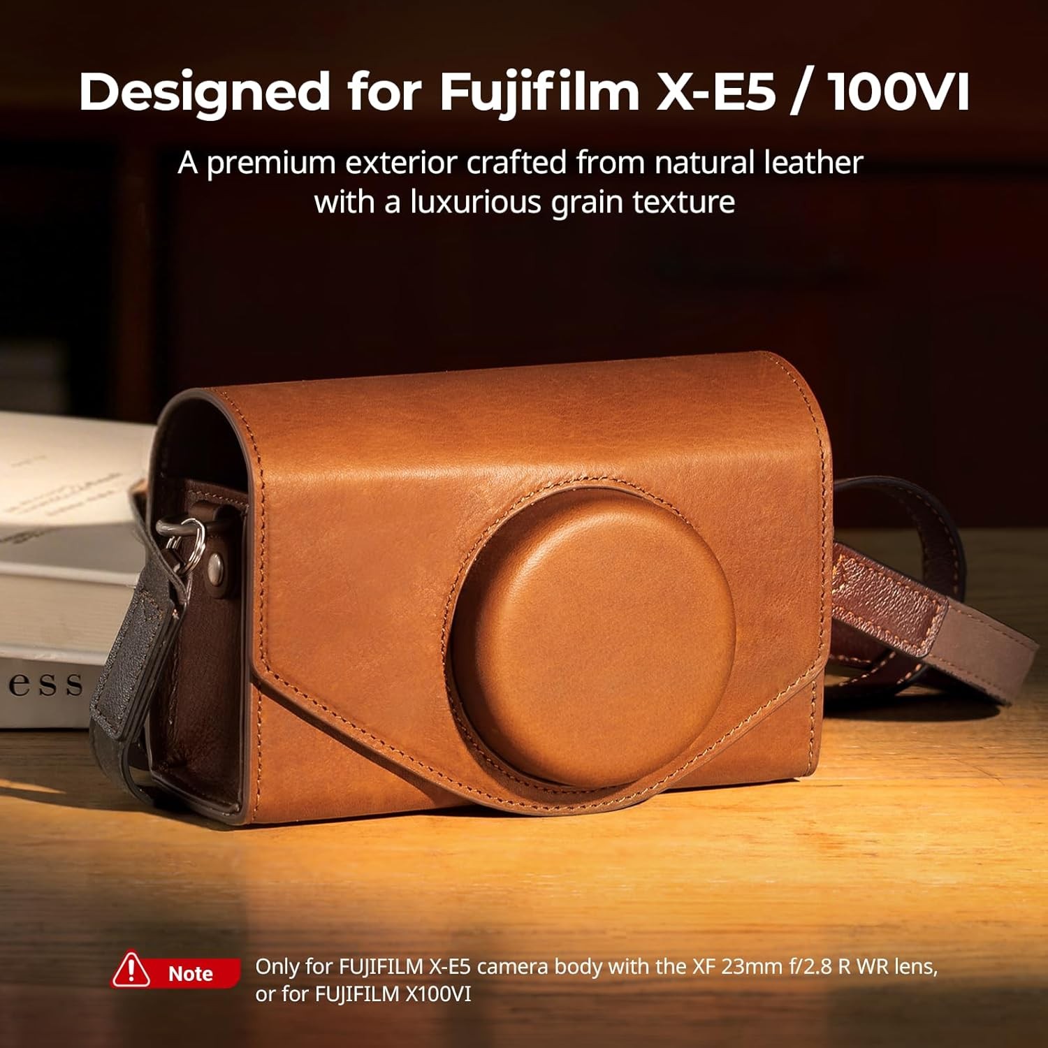SmallRig Leather Case Bag for FUJIFILM X-E5/X100VI for Ricoh GR IV/GR III