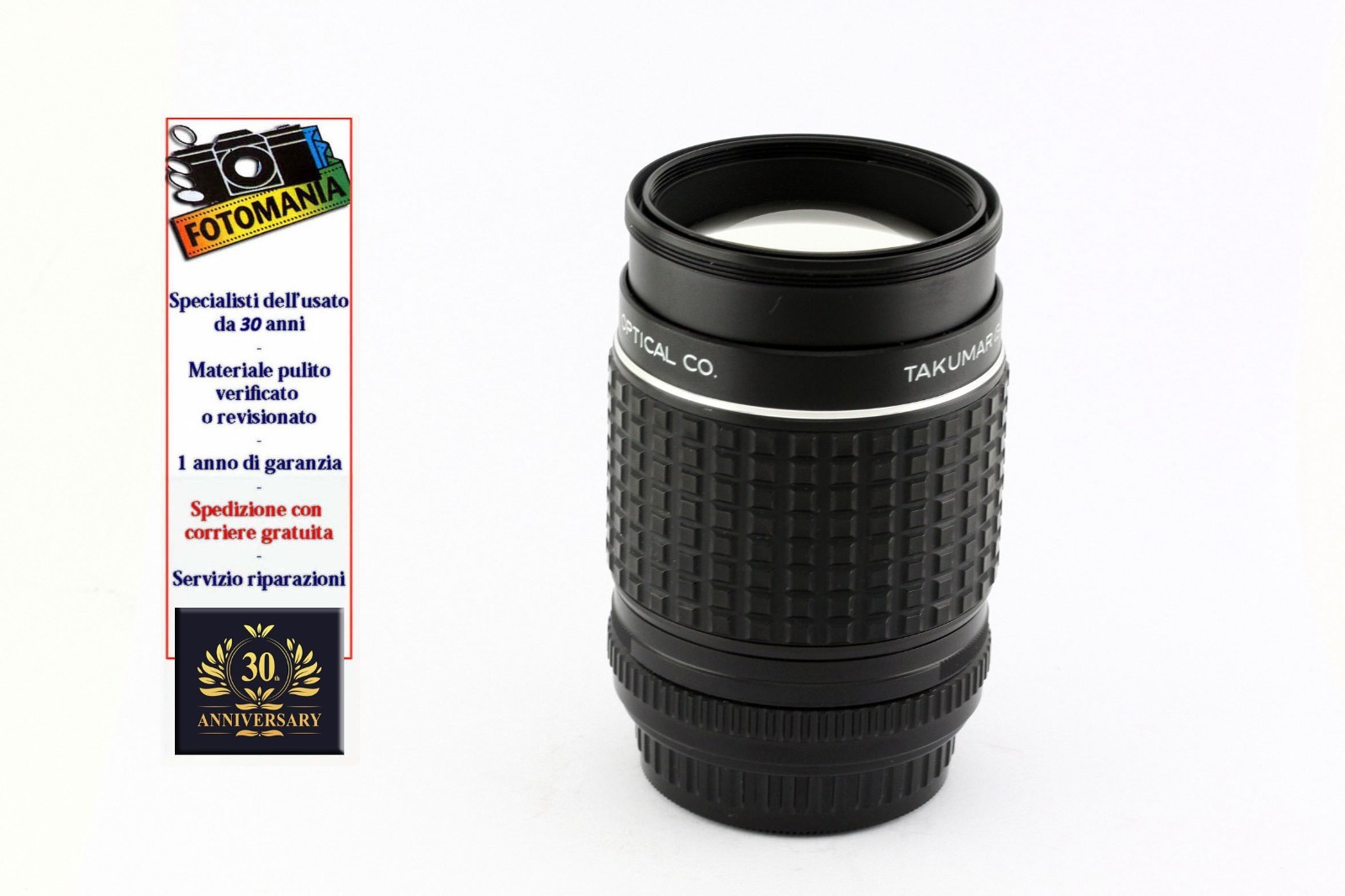 Pentax Takumar 135 F2.5 K One Year Warranty