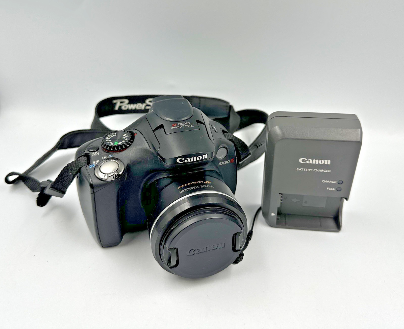 Canon Powershot SX30 IS 14.1MP 35x Zoom Camera w. Battery Charger Working Read!