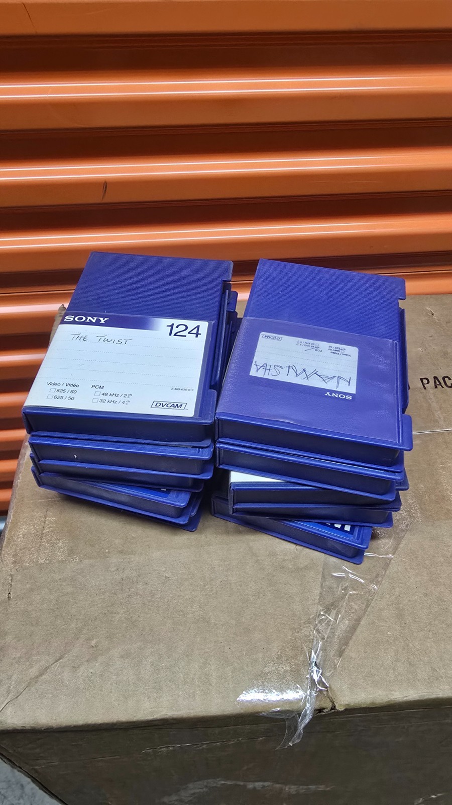 Lot of 10 Sony DVCAM PDV-124N 124 min Professional Video Tapes Large Shell