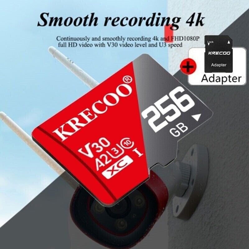 1-3PACK 64GB 128GB 256GB Micro SD Card Class 10 V30 Memory Card U3 TF Card LOT