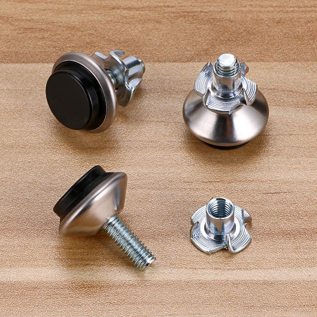OwnMy M6 17mm (Dia) x 16mm (H) adjustable to 0.5” 0.8”, Silver