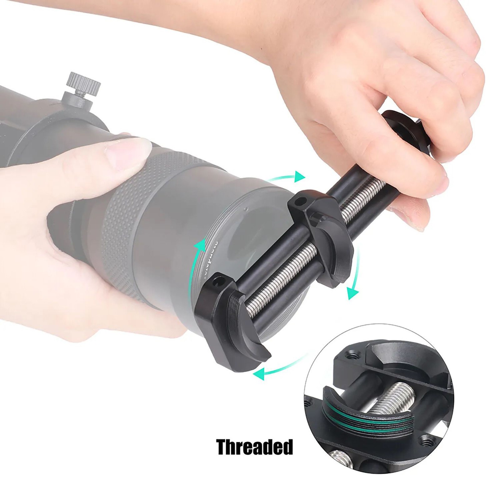 New Camera Lens Filter Repair Vise Tool Filter Thread Hole Ring Repair Black