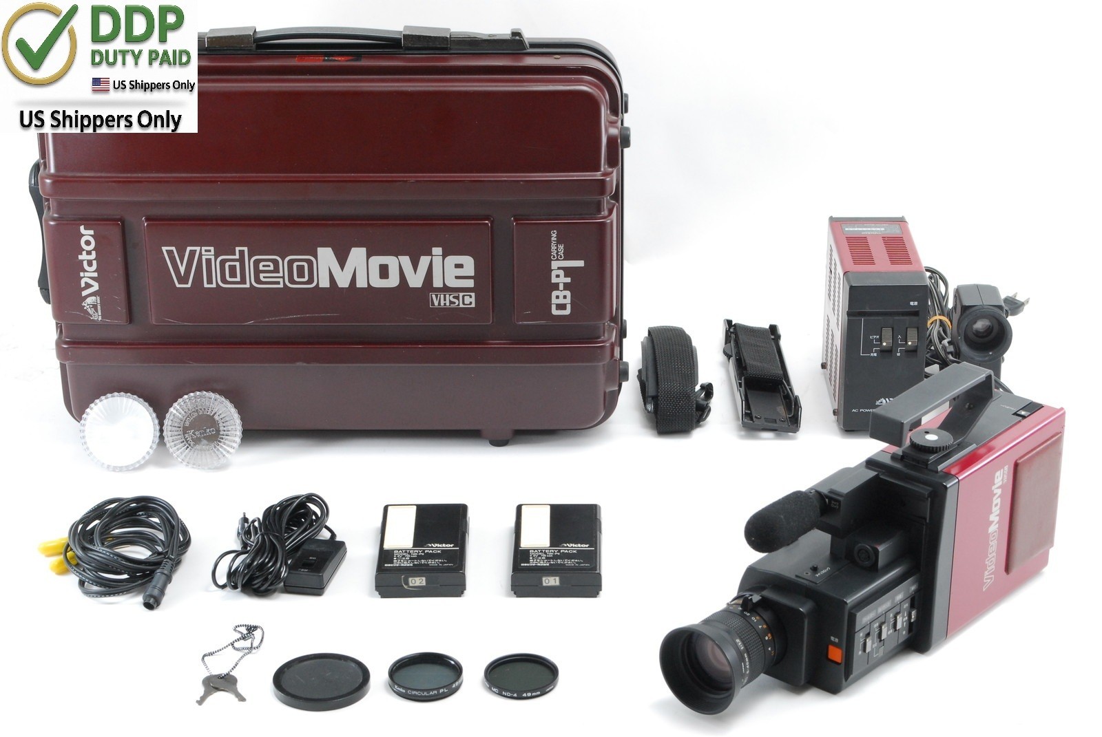 [As-is/CASE] Vintage Victor JVC Video Camera GR-C1 Back to the Future JAPAN