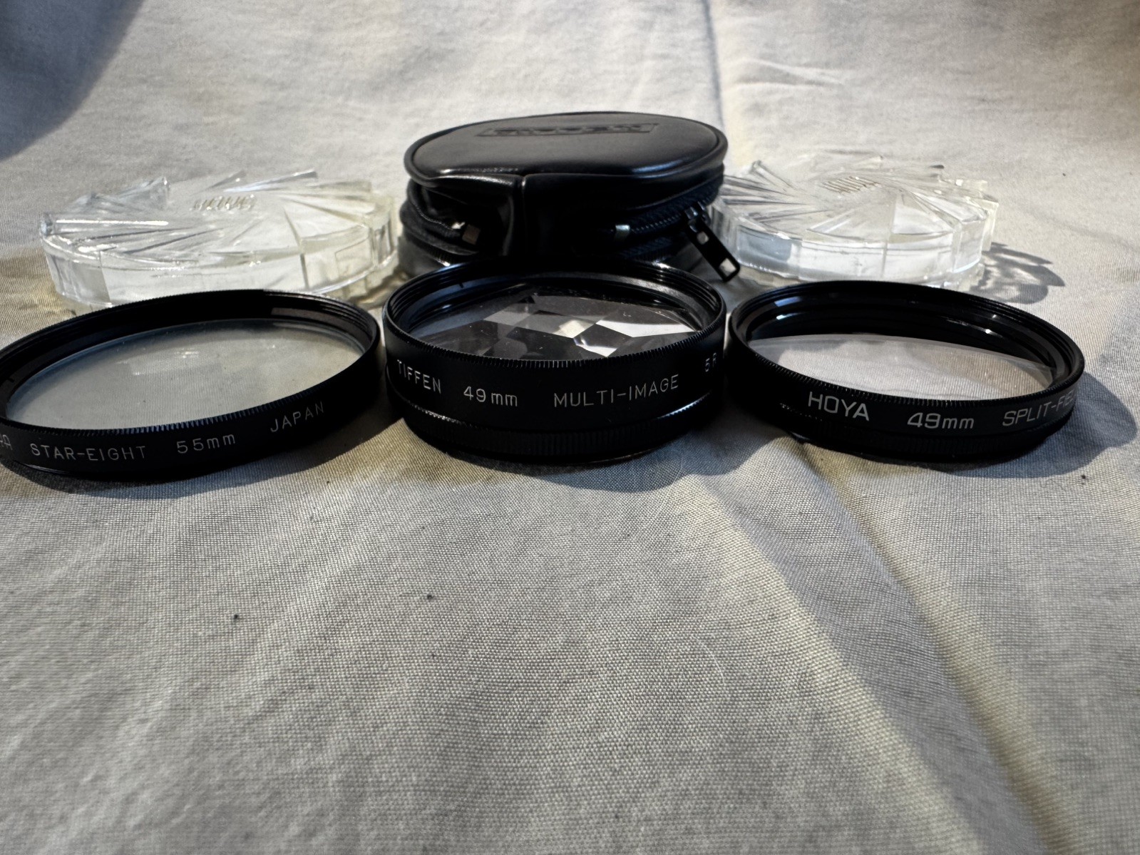 Vintage Hoya Tiffen Special Effects Filter Lot 49mm 55mm Star Split Multi Image