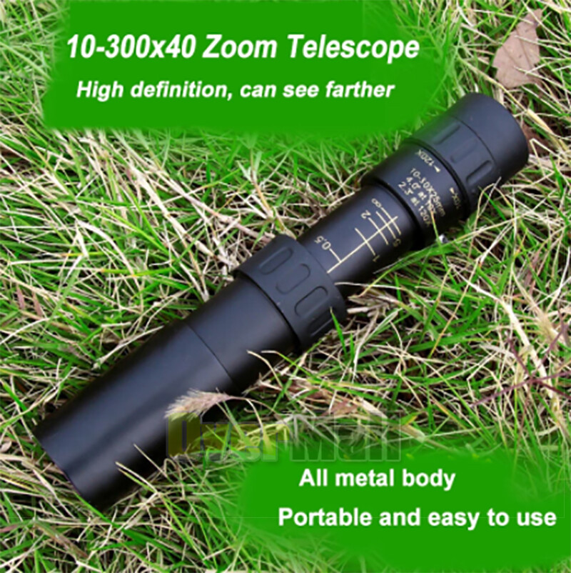 10-300X40mm Telescopio Monocular Potente Zoom De Largo Alcance Vision Nocturna