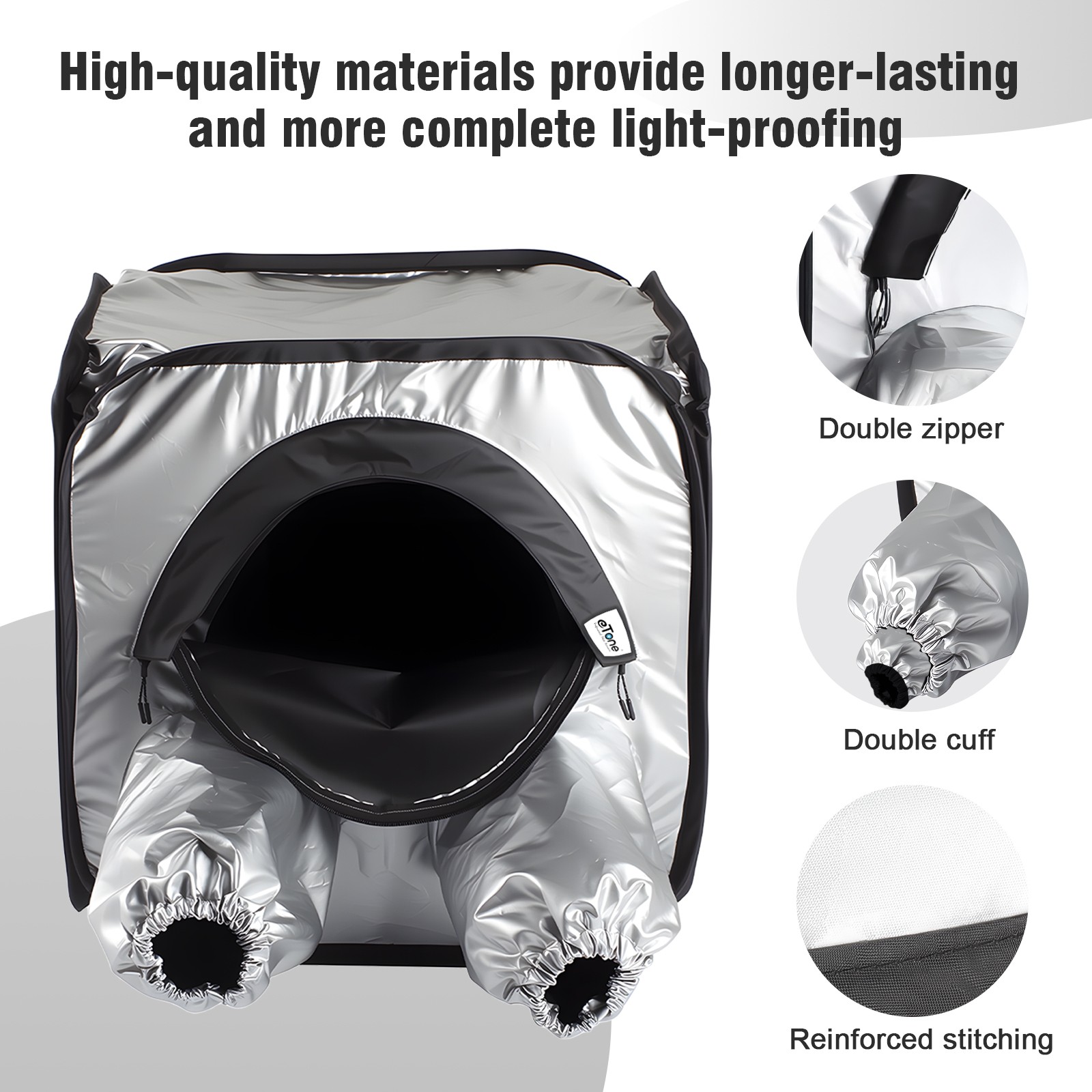 Portable Darkroom Tent Foldable Negative Changing Bag for 8×10 Film Developing