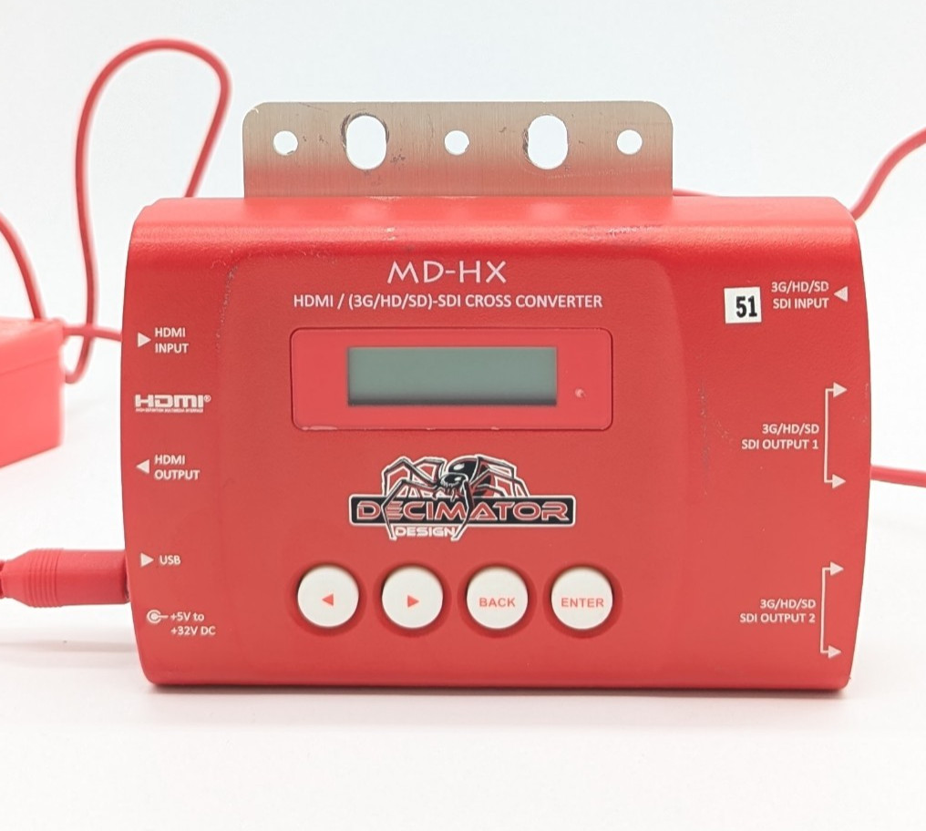 Decimator Design MD-HX HDMI/3G-SDI Cross Converter Bi-Directional Power Supply