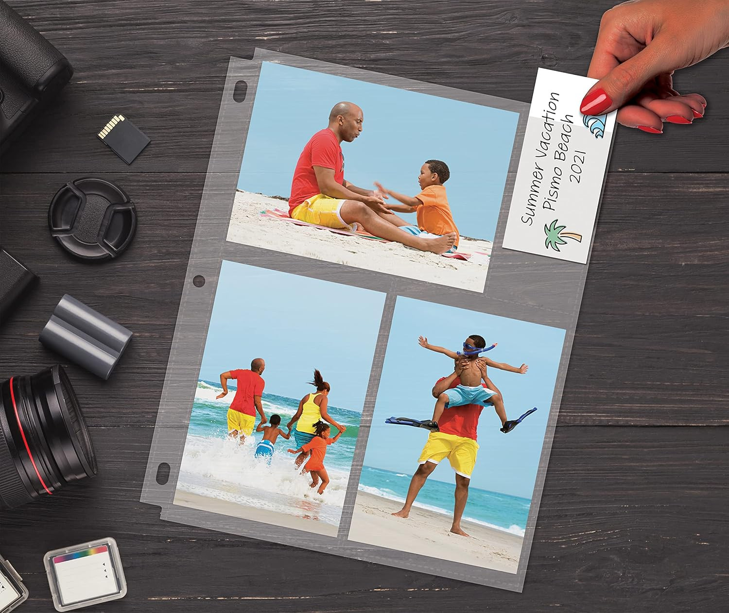 50 Pack 4X6″ Photo Album Refill Pages for 3 Ring Binder,Ultra-Clear Photo Sleeve