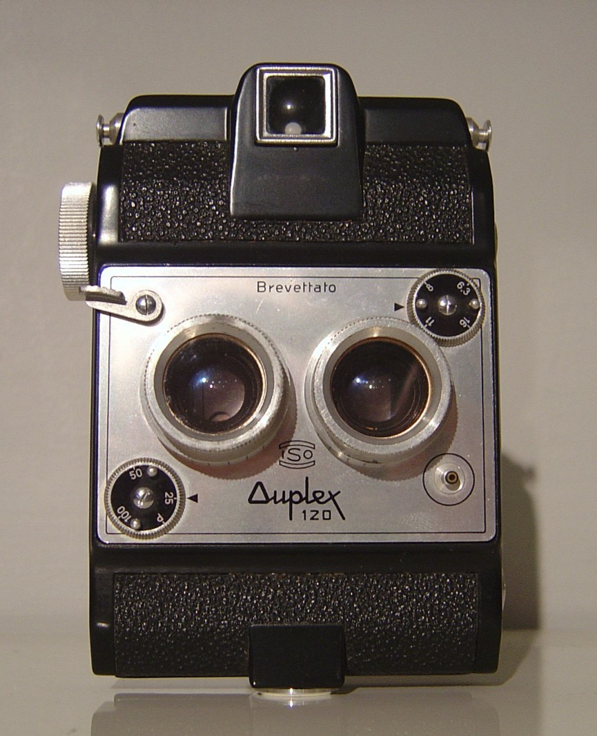 ISO Duplex 120 (not Super) late 1950s Italian-made Stereo Camera