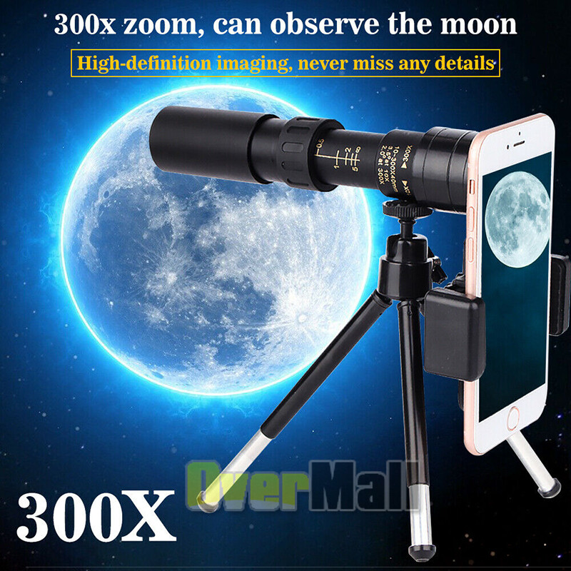 Military Zoom 10-300X HD Monocular Telescope Scope Day Vision Hunting/Outdoor
