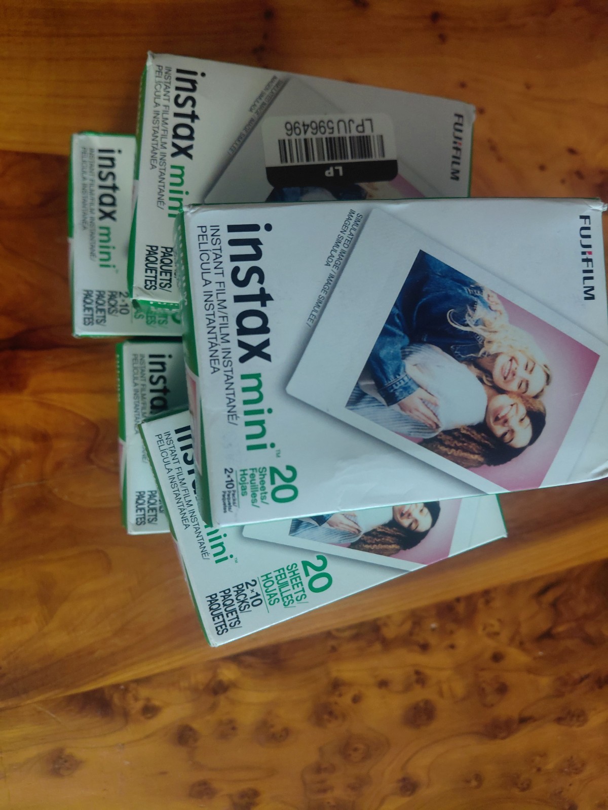 NEW Fujifilm Instax Mini Color Film 5 boxes 100 Sheets Total . FREE SHIPPING