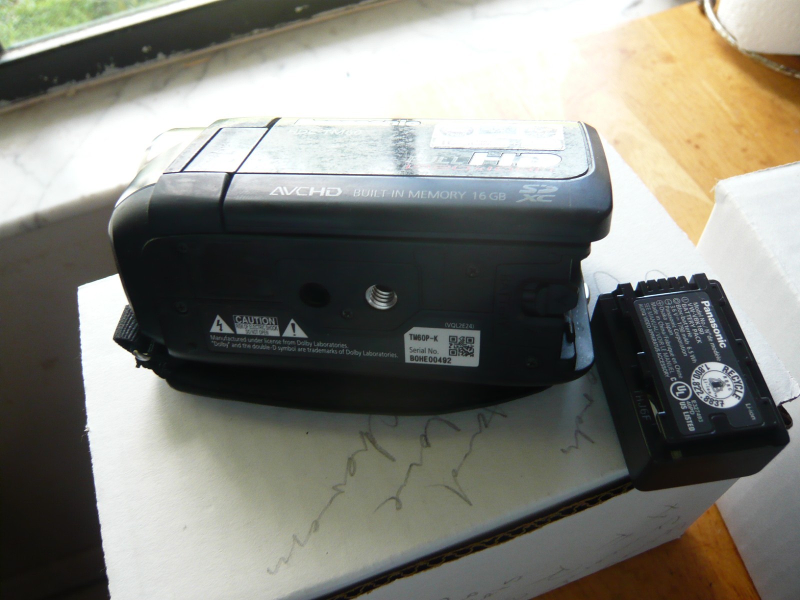 Panasonic HDC-TM60 High Definition Camcorder w/ Battery – WORKS – No Charger
