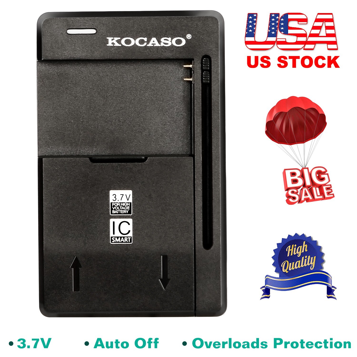 3.7V Rechargeable Phone Camera Battery Charger Universal Wall Battery Charger