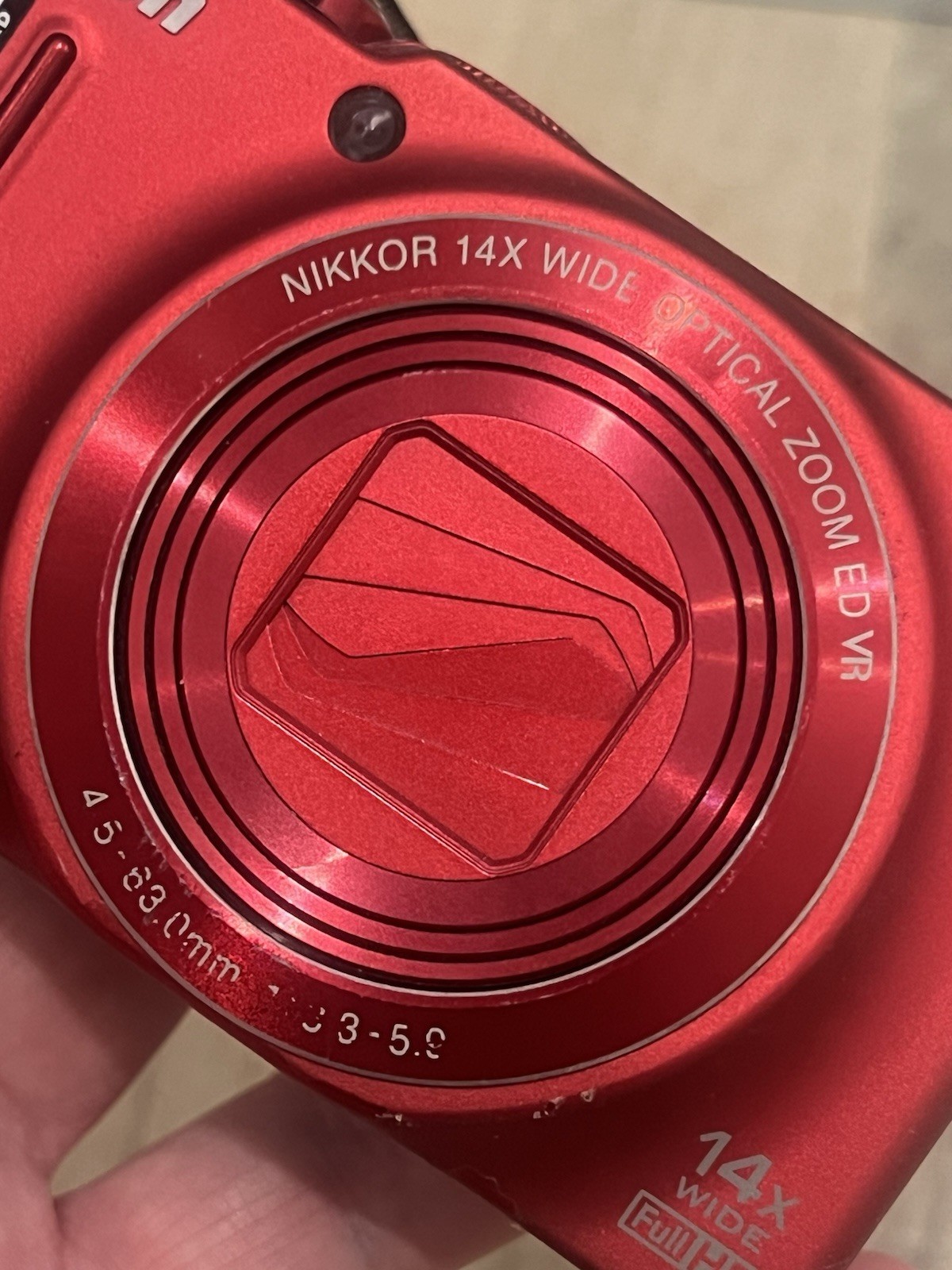 Nikon Coolpix S8200 16.1MP Compact Red Camera – 14x Optical Zoom 1080p HD Video