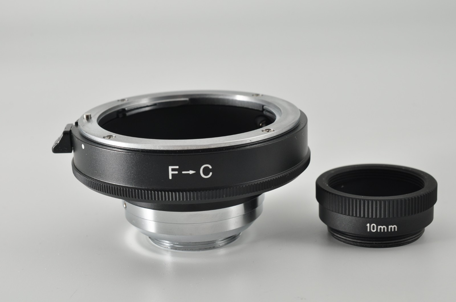 Mint Nikon F-C F-Mount Lens to C-Mount Camera Adaptor with 10mm Ring from Japan
