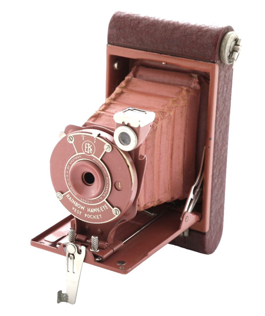 Kodak Rainbow Hawkeye Vest Pocket Pink Folding Camera