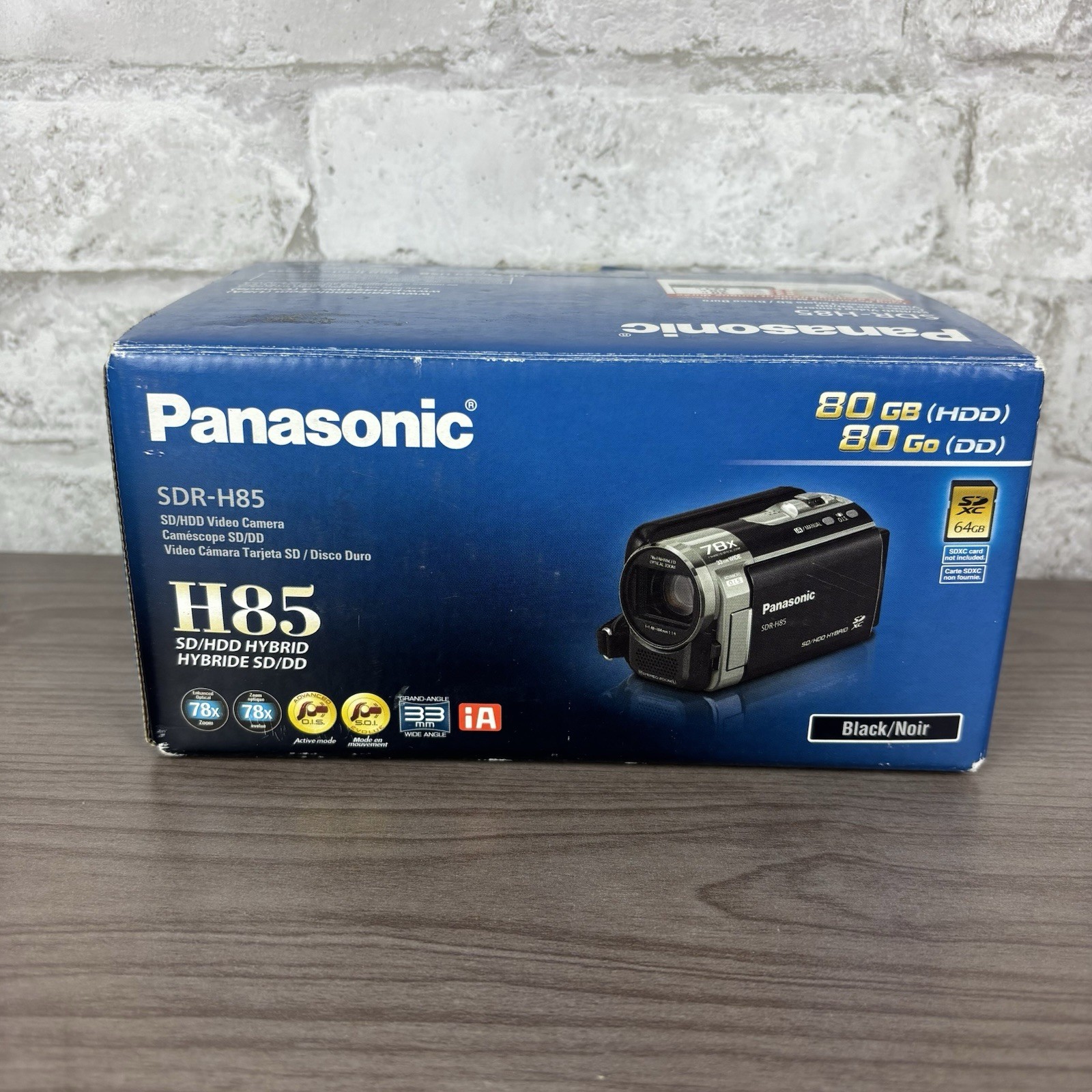 Panasonic SDR-H85 Black 80GB HDD SD/SDXC 78x Zoom 2.7in LCD USB